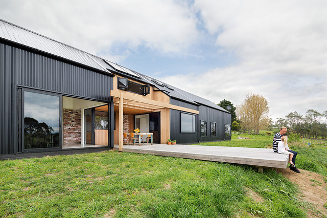 Modern Barn Form - House Exterior - Other - by Architectural Designers ...
