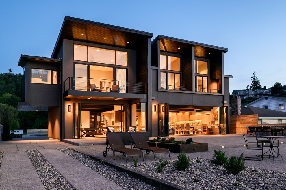 Photo of a modern house exterior in Seattle.