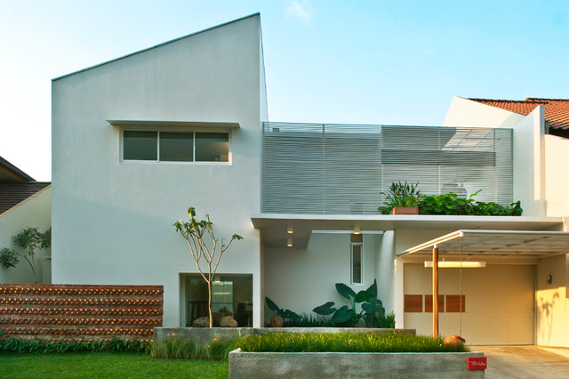 modern boxy facade - Modern - Exterior - Other - by ere studio architects |  Houzz