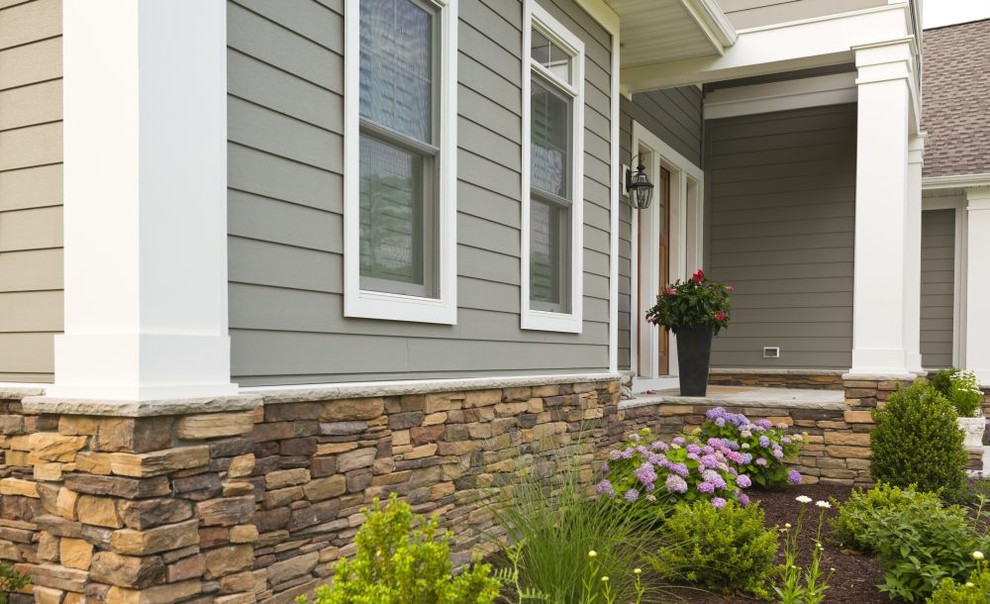 Modern Coastal Home with Clapboard Siding - Traditional - Exterior ...