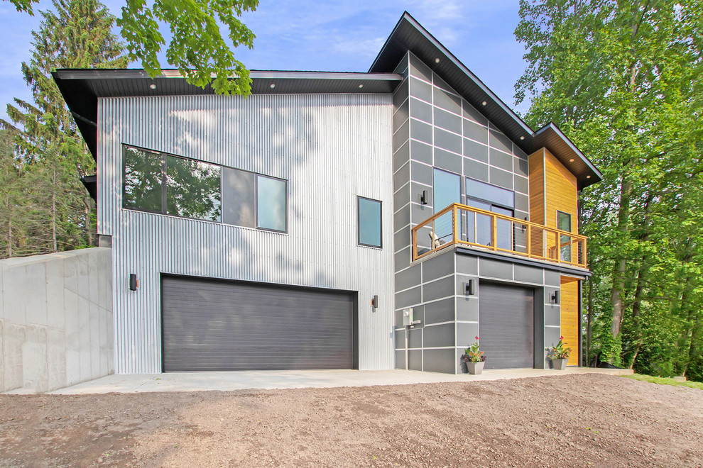 Modern Concrete Home Modern Exterior Grand Rapids by RValue