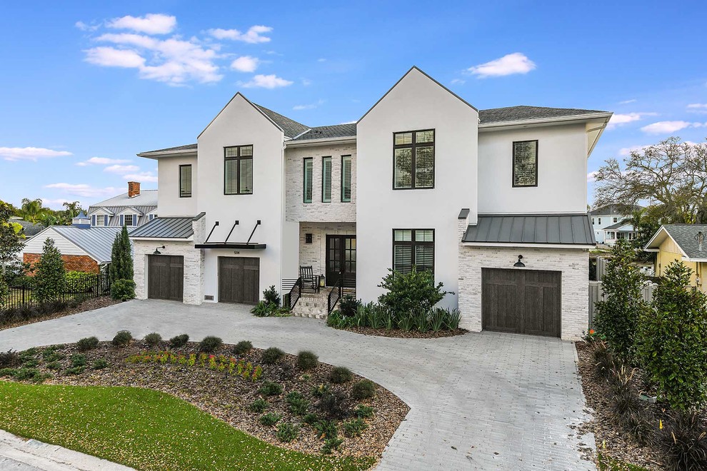 Modern English Farmhouse Farmhouse Exterior Tampa by Taralon