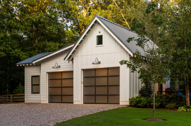 Modern Farmhouse Exterior, Golden State Garage Doors