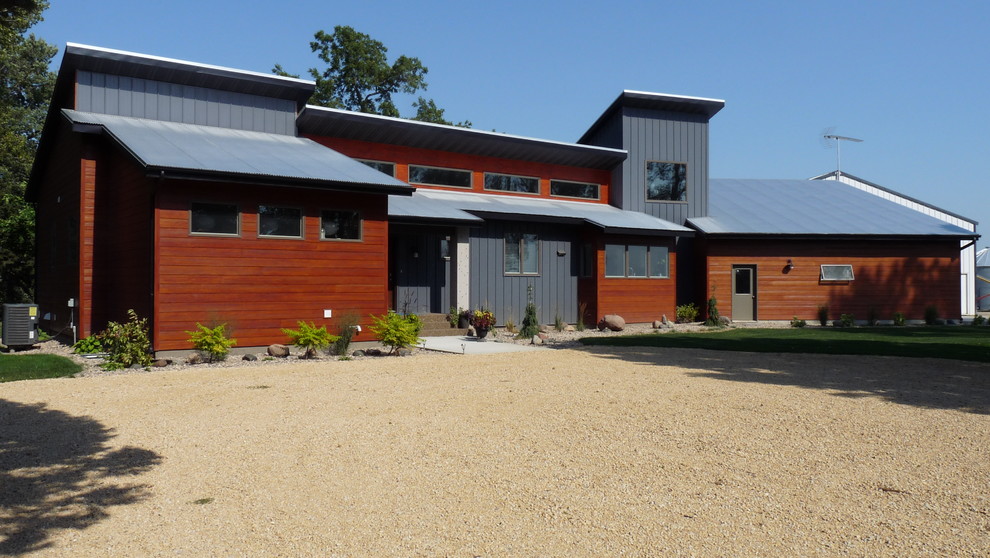 Example of a trendy exterior home design in Minneapolis