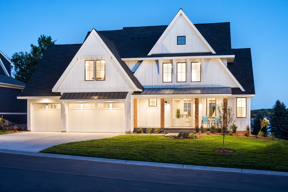 Modern Farmhouse with views of Prior Lake - Farmhouse - Exterior