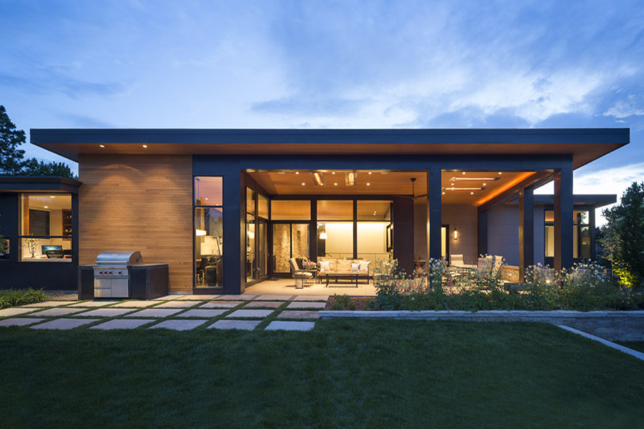 Modern Golf Course Home Modern Exterior Denver by HMH