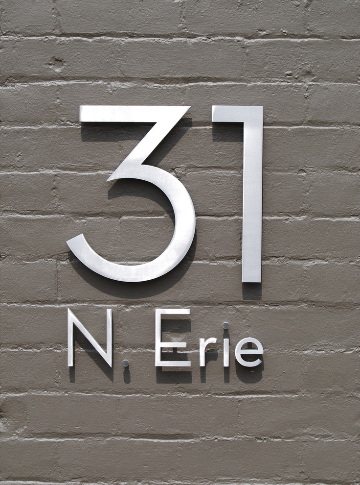 modern house numbers customer photo Modern Exterior Phoenix