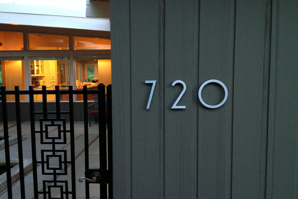 modern house numbers customer photo Modern Exterior Phoenix