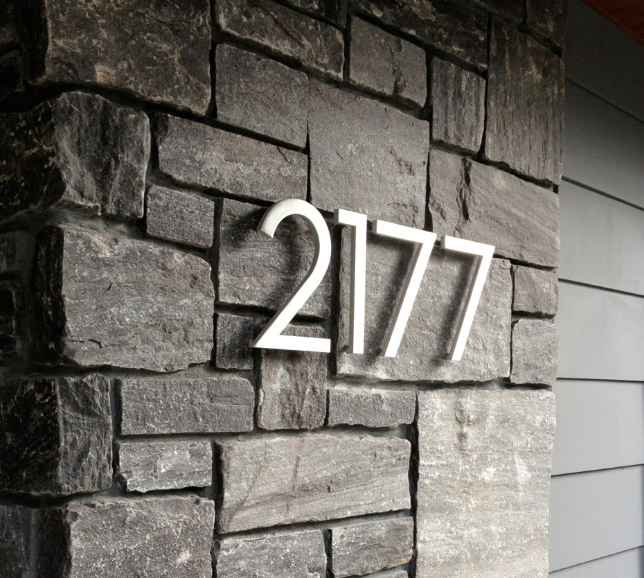 modern house numbers Modern Exterior Phoenix by Modern House