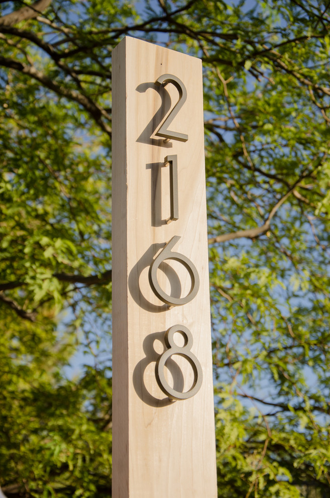 modern house numbers Modern Exterior Phoenix by