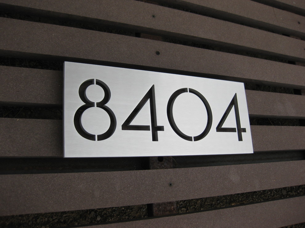 modern house numbers plaques Modern Exterior Phoenix by