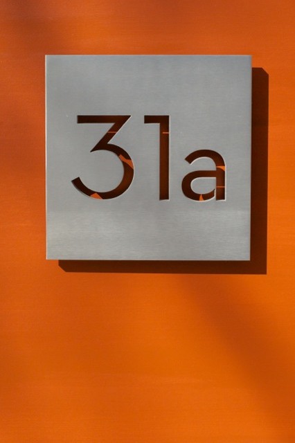 Modern House Numbers Plaques Modern Exterior Phoenix By Modern House Numbers Houzz