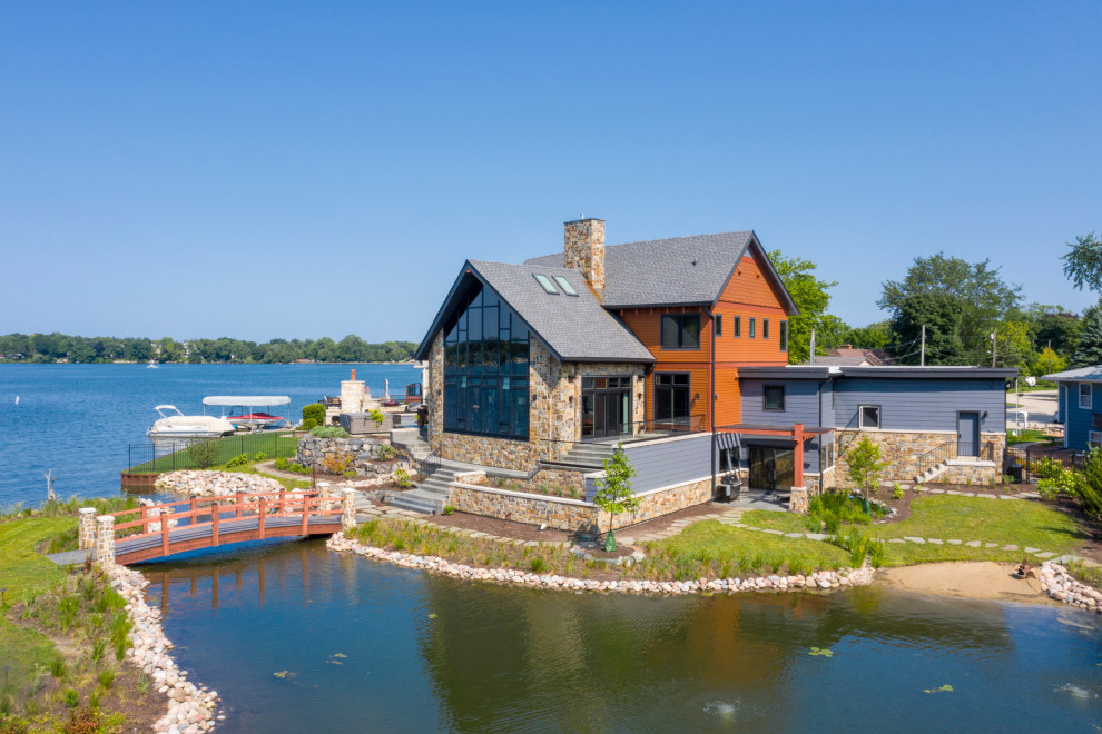 Modern Solar Lake House - Rustic - Exterior - Chicago - by NextHaus  Alliance | Houzz