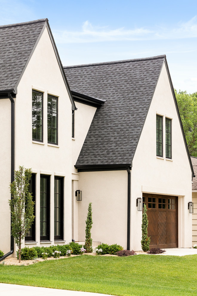 Modern Tudor on Fuller Victorian Exterior