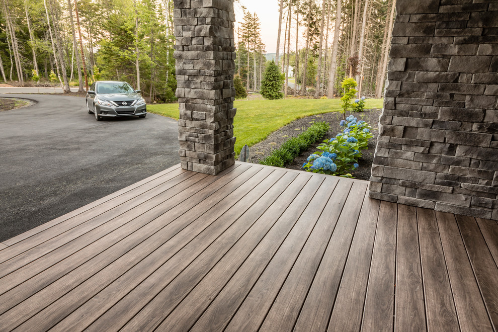 Modern Wooded Retreat with Clapboard Siding in New Glasgow, Nova Scotia