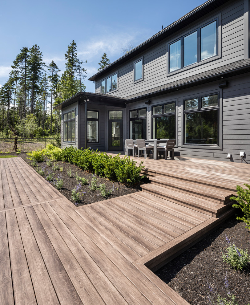 Modern Wooded Retreat with Clapboard Siding in New Glasgow, Nova Scotia