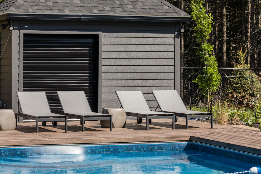 Modern Wooded Retreat with Clapboard Siding in New Glasgow, Nova Scotia