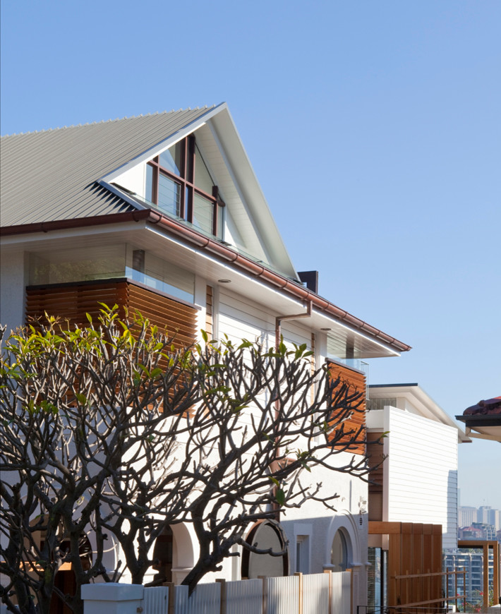 シドニーにあるラスティックスタイルのおしゃれな家の外観の写真