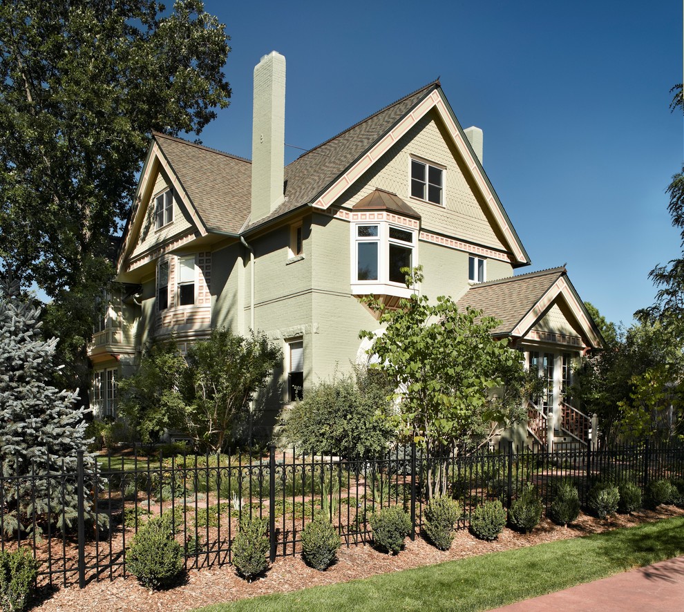 Design ideas for a classic house exterior in Denver.