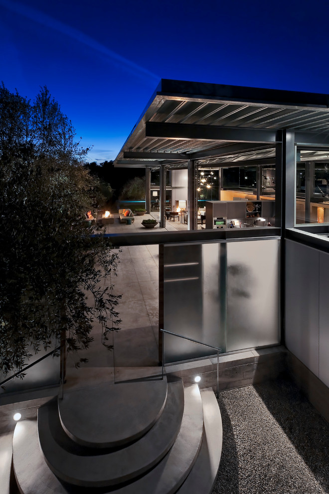 Example of a minimalist exterior home design in Santa Barbara
