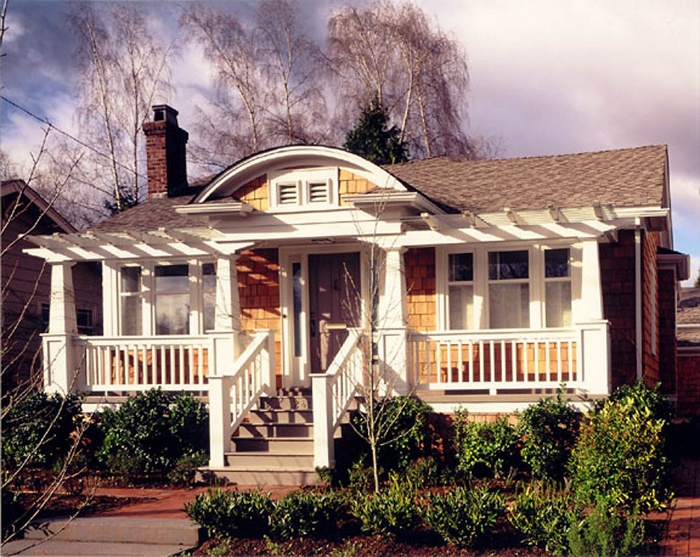 Inspiration for a craftsman exterior home remodel in Seattle