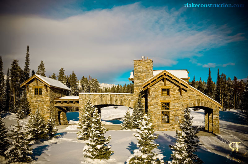 Moonlight Basin Gate House Rustic Exterior Other by RLake