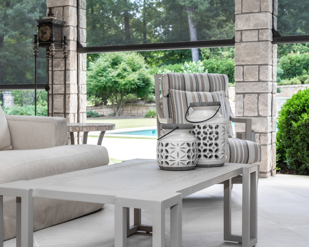 Motorized Retractable Mesh Screens Traditional Exterior Atlanta