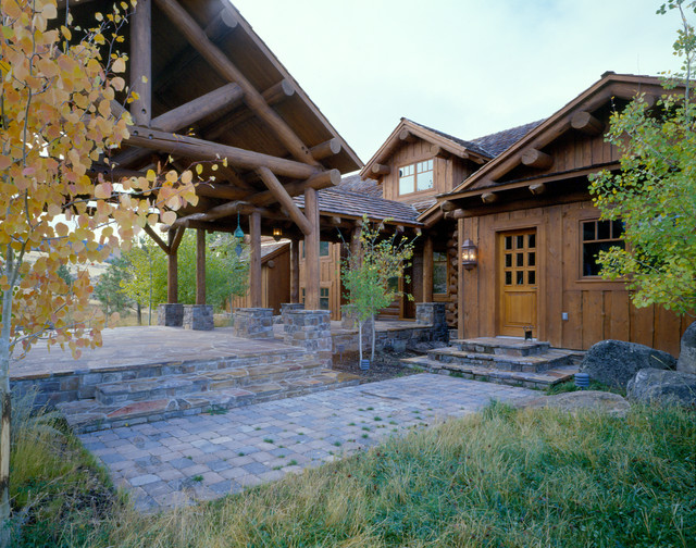 Mountain Getaway Rocky Mountain Log Homes Rustic Exterior Other