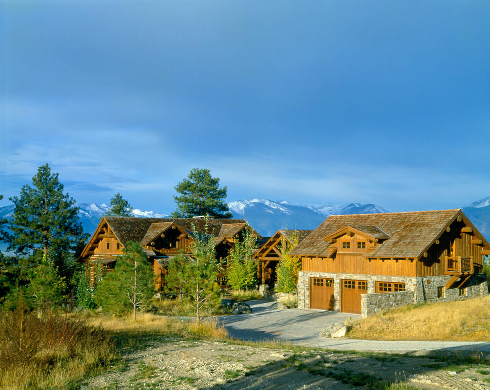 Mountain Getaway Rocky Mountain Log Homes Rustic Exterior Other