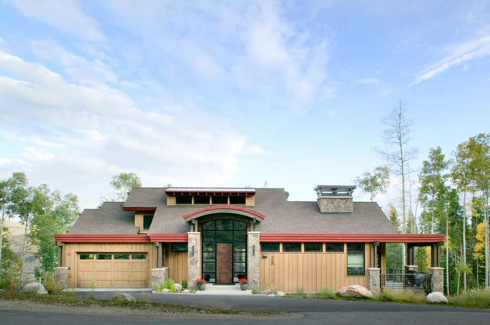 Example of a trendy exterior home design in Denver