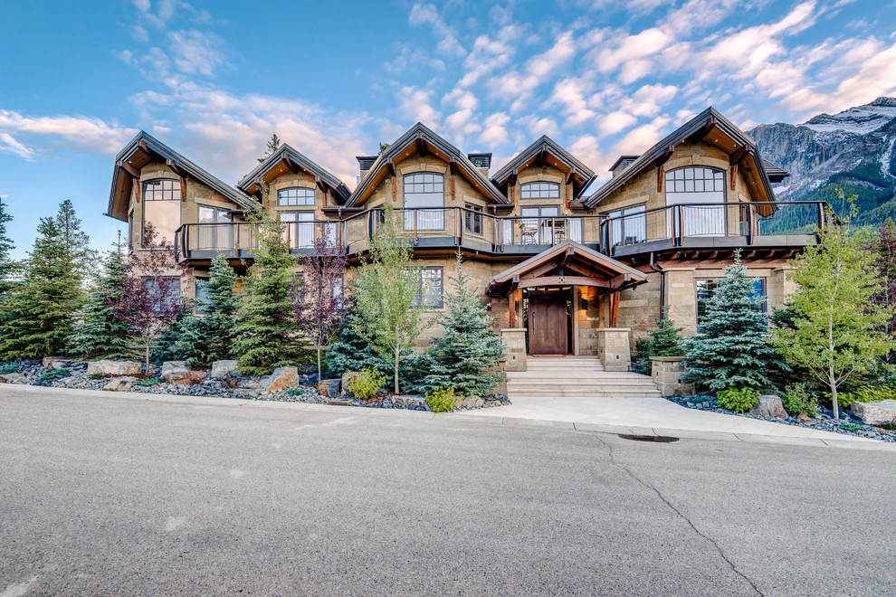Mountain Luxury in Canmore Contemporary House Exterior Calgary