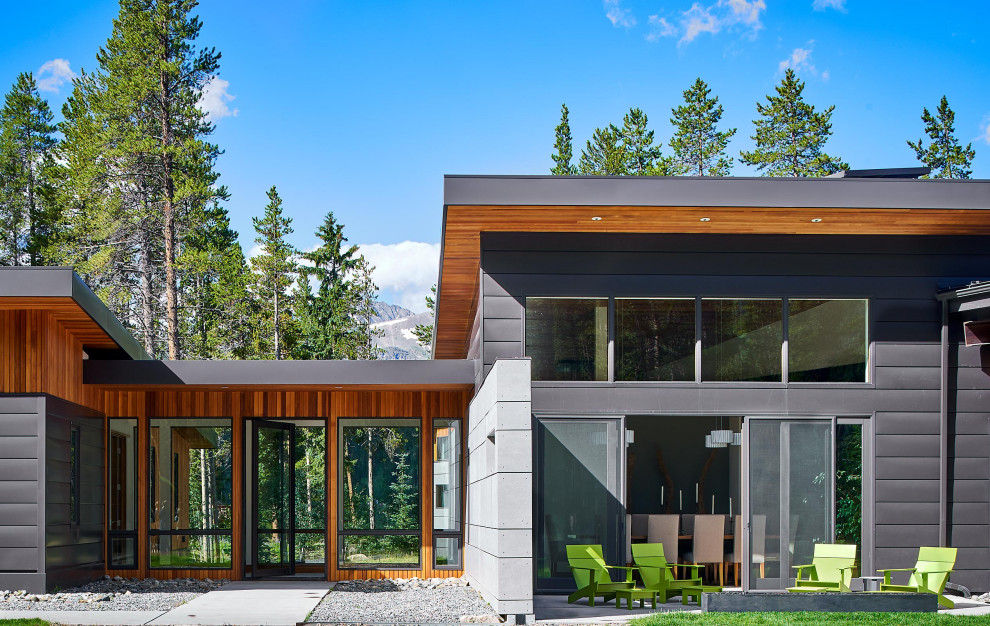 Mountain Retreat Modern Exterior Denver by Associates III