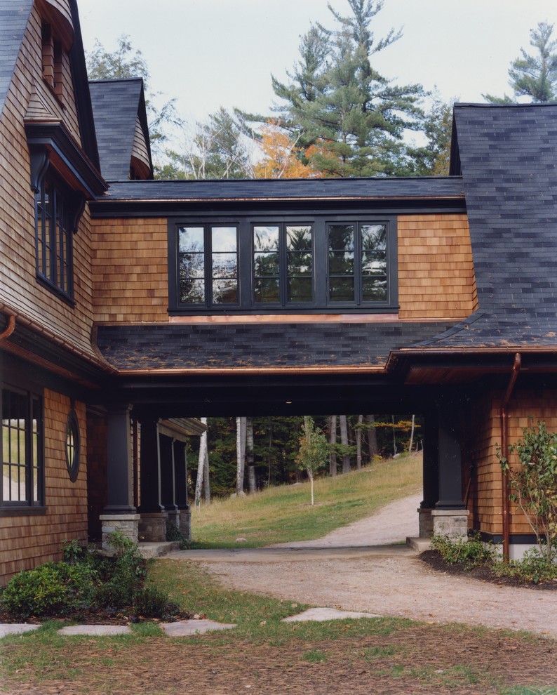 Mountain Retreat Traditional Exterior Portland Maine by Wright