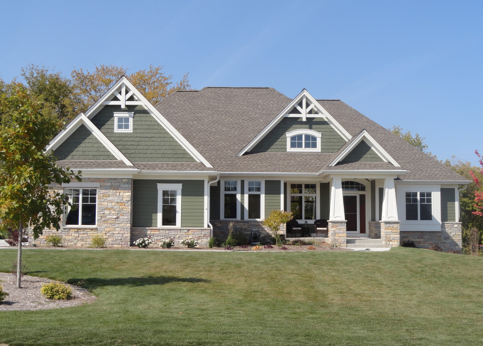 Muskego Custom Home Craftsman Exterior Milwaukee Muskego Custom Home Craftsman Exterior Milwaukee