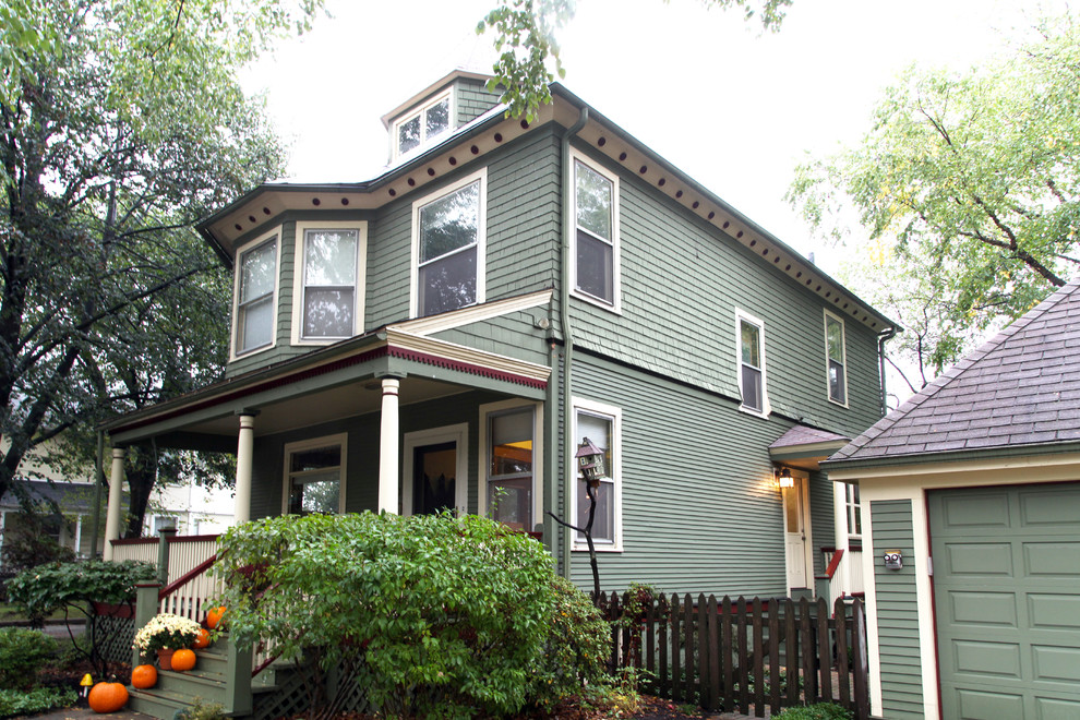 Example of an ornate exterior home design