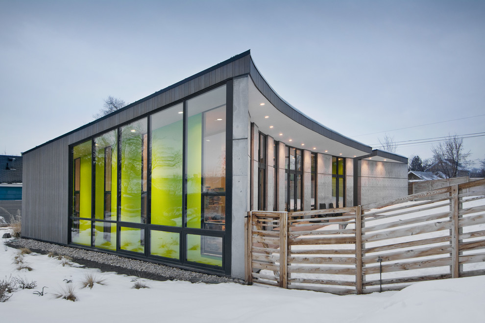 Источник вдохновения для домашнего уюта: дом в современном стиле с облицовкой из бетона
