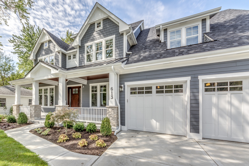 Naperville Custom Home Contemporary Exterior Chicago by