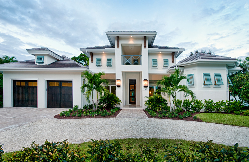 Naples Fl West Indies Style Home Modern Exterior Miami By Royal Properties Of Naples