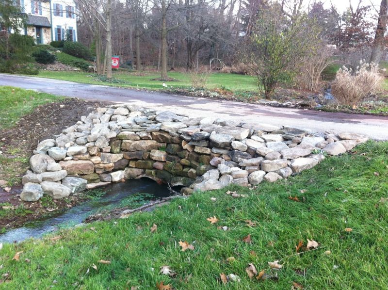 Natural Stone Culvert Traditional Exterior Philadelphia by Woodward Landscape Supply Houzz