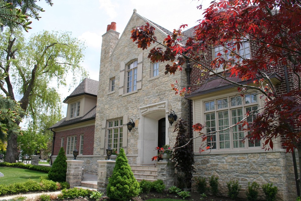 Inspiration for a traditional house exterior in Toronto.