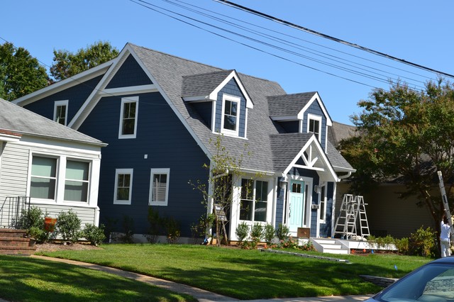 Navy Cape Cod - Traditional - House Exterior - Baltimore - by Tobias M ...
