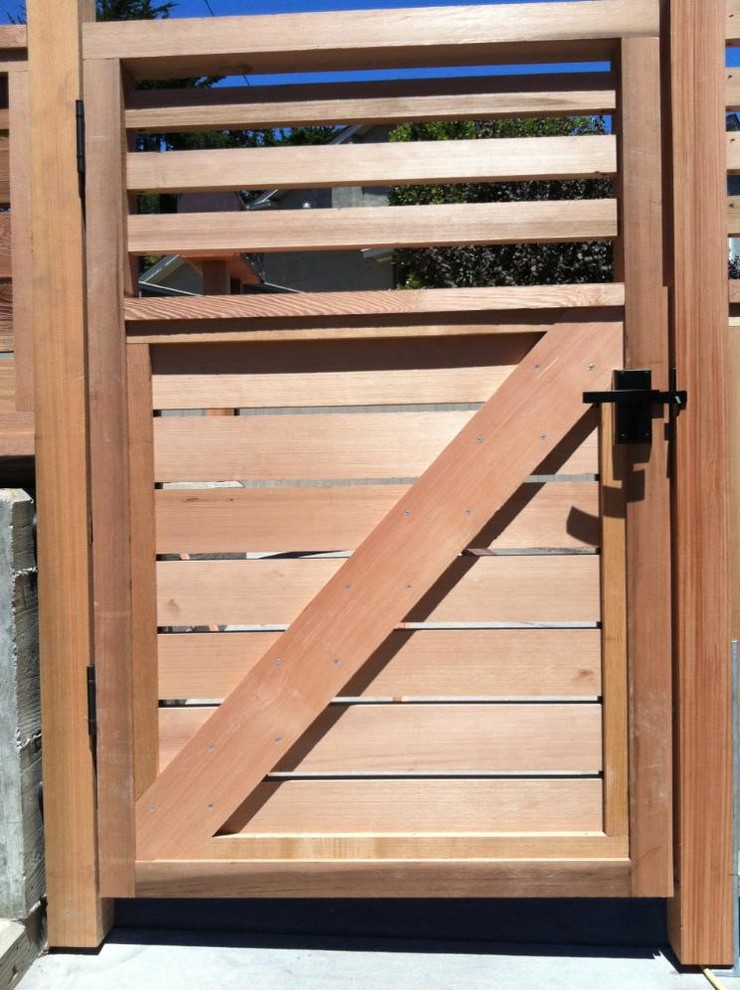 Nero Contemporary Black Gate Lever Latch Contemporary Exterior