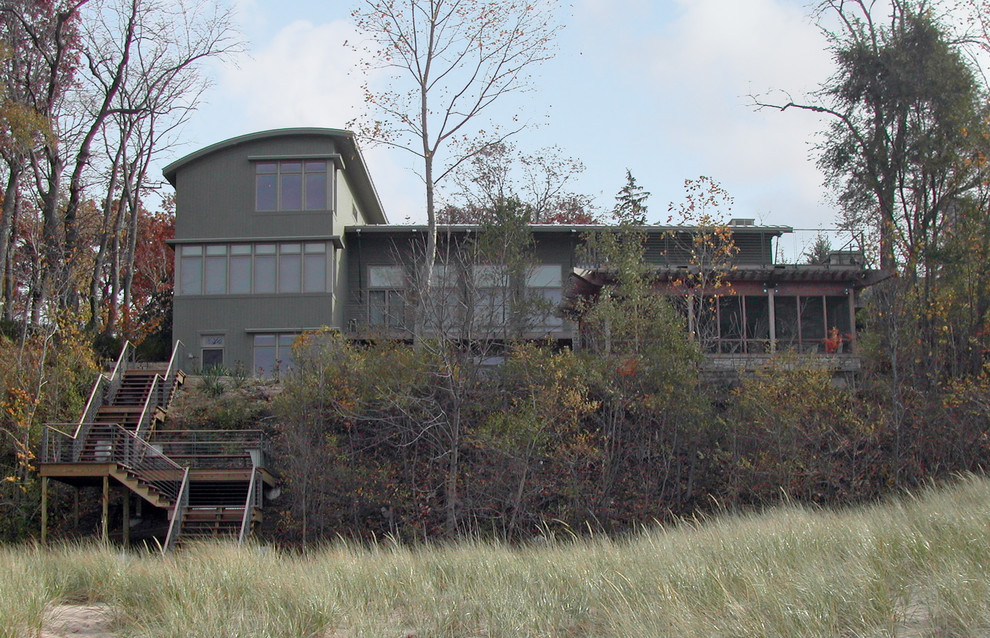 New Buffalo Lake House Contemporary Exterior Chicago by