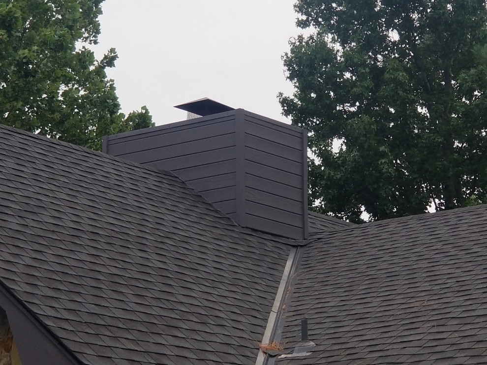 New Chimney siding and paint update Traditional Exterior by Oasis Home Remodel Houzz