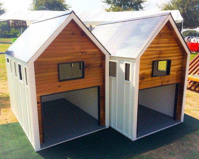 New Dog House Farmhouse Exterior Austin by Deville Custom Homes