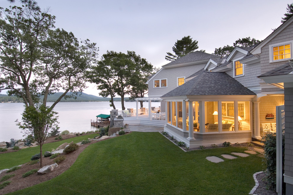 New England Island Home Beach Style Exterior Boston by Samyn D