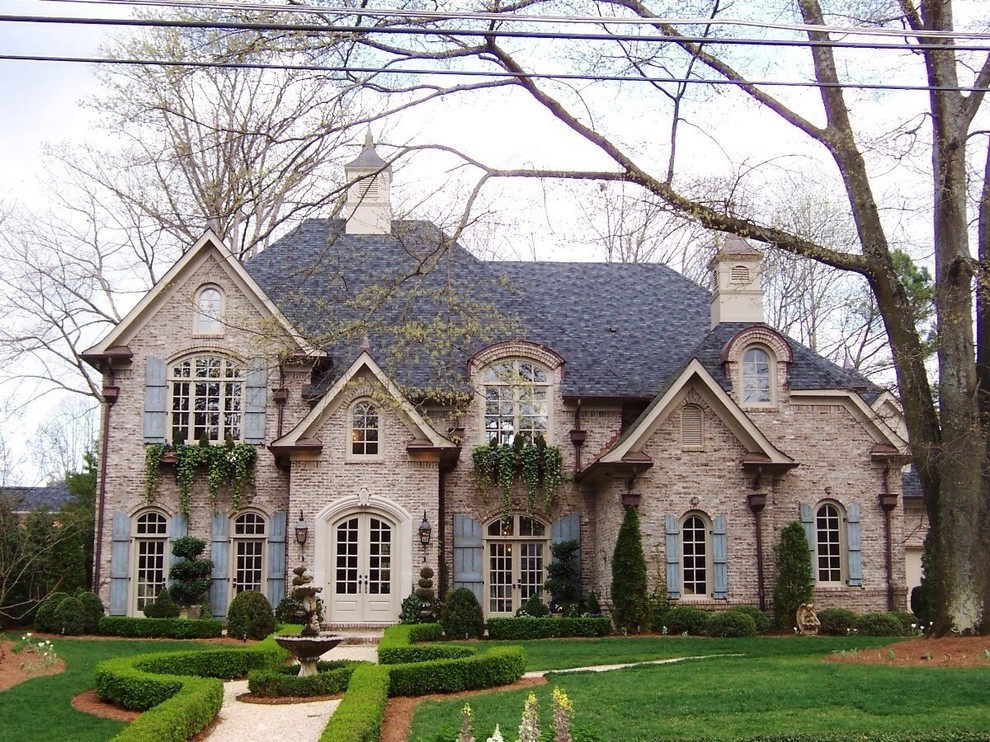 Inspiration for a classic brick house exterior in Atlanta.