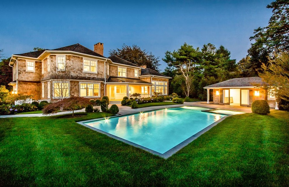 New Home in Water Mill NY Beach Style Exterior New York by