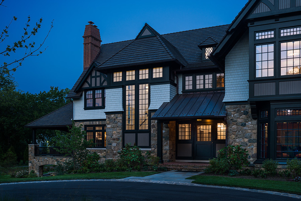 New House Wayne, PA Traditional Exterior Philadelphia by Peter Zimmerman Architects