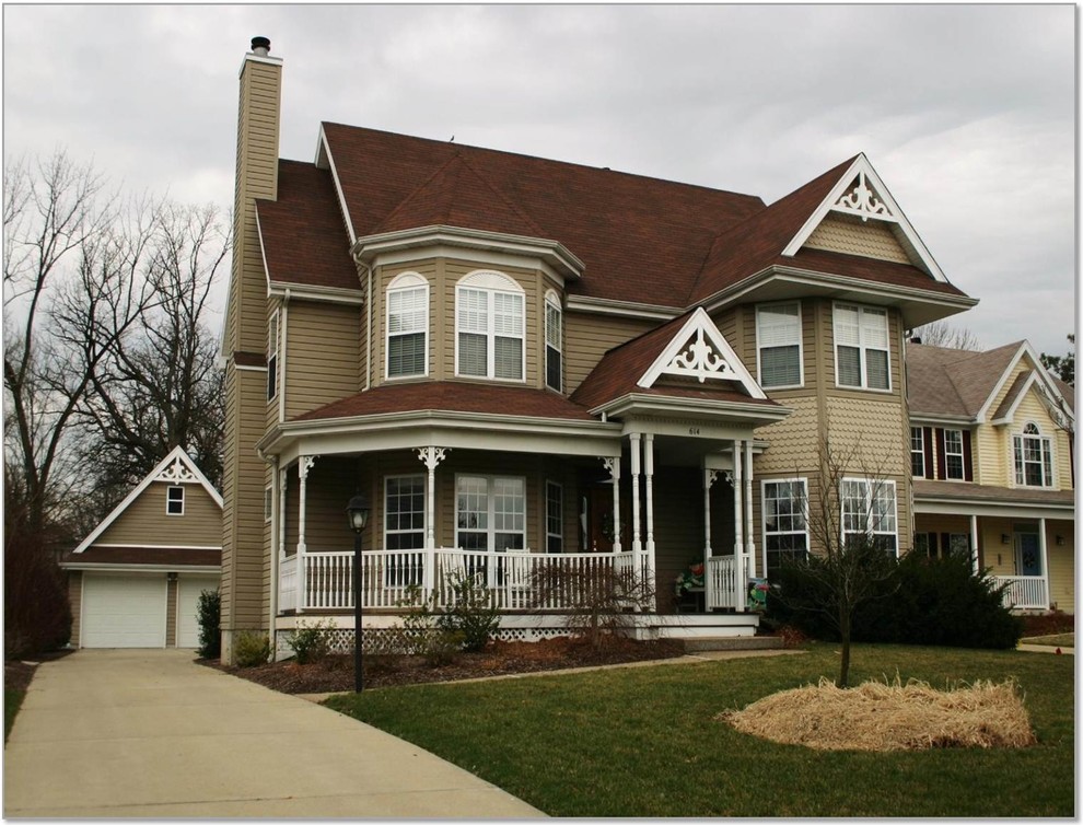 This is an example of a traditional house exterior in St Louis.